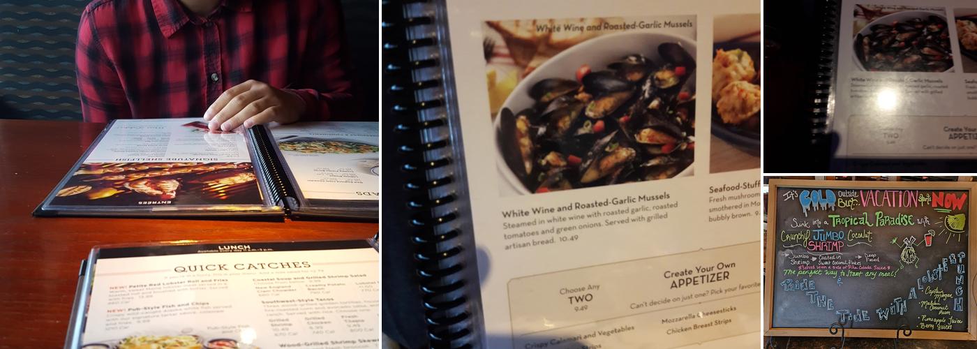 Red Lobster Menu