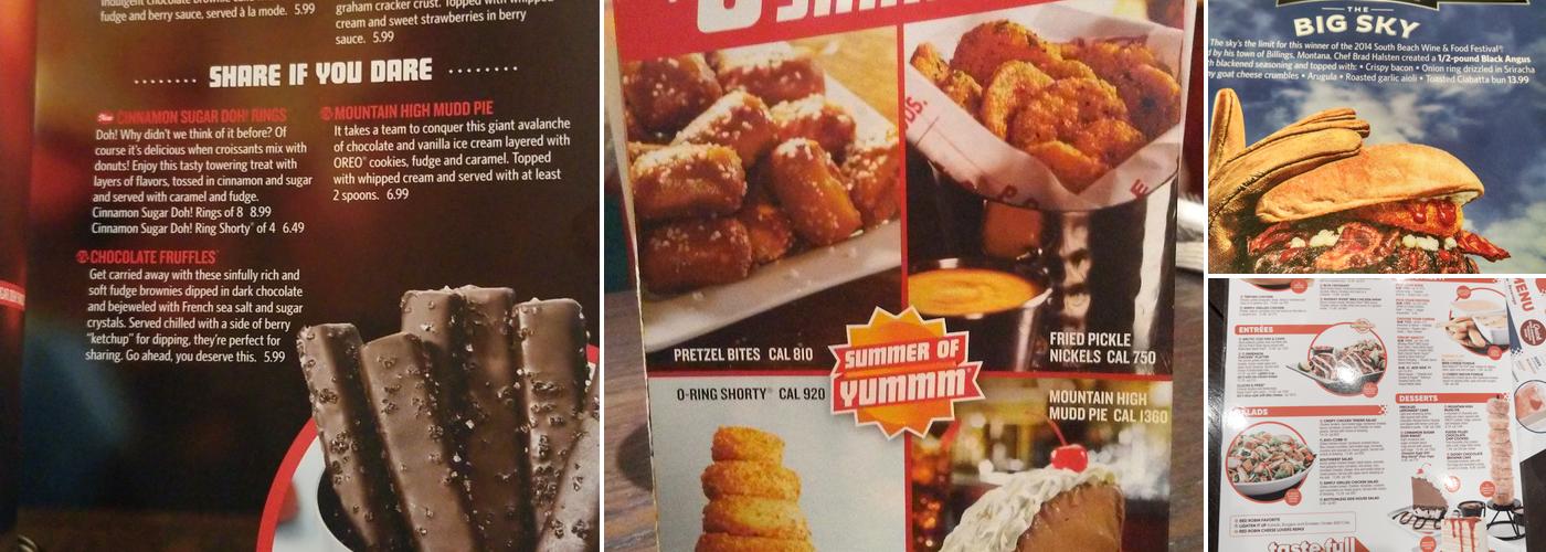Red Robin Gourmet Burgers and Brews Menu