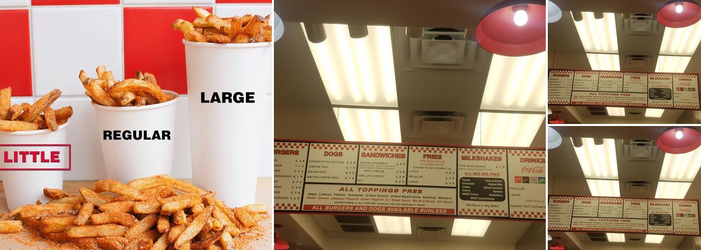 Five Guys Menu