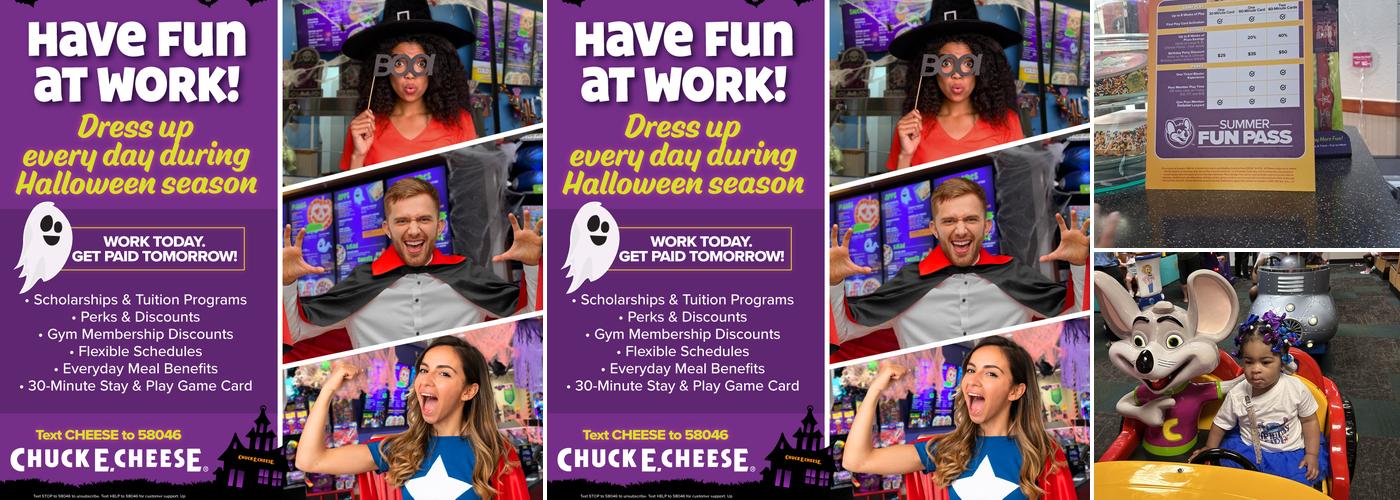 Chuck E. Cheese Menu