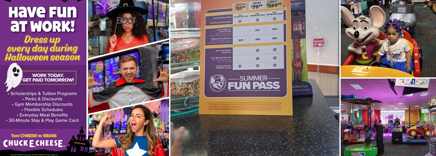 Chuck E. Cheese Menu
