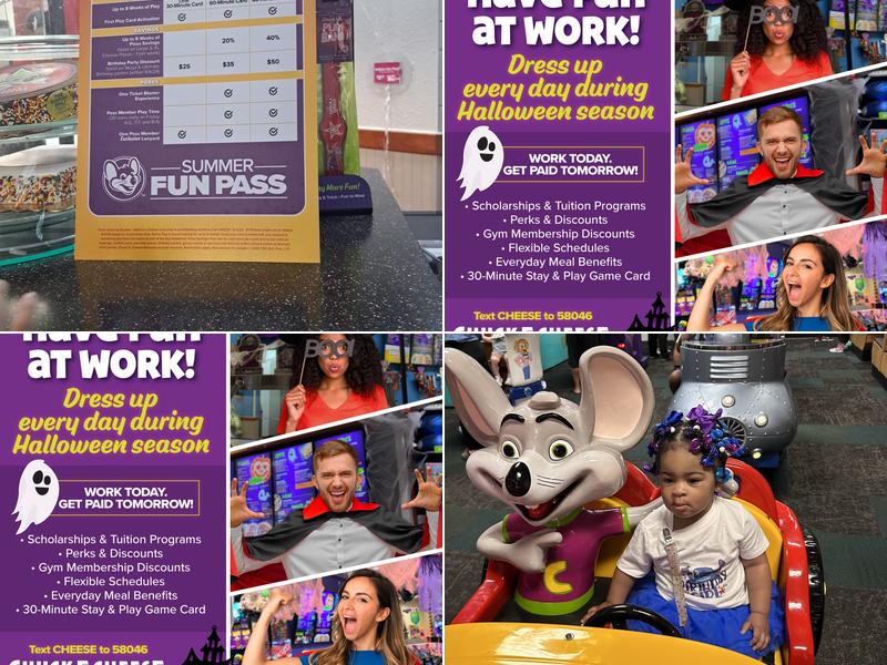 Chuck E. Cheese Menu