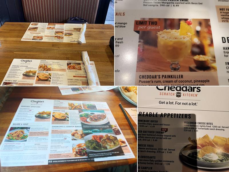 Cheddar's Scratch Kitchen Menu