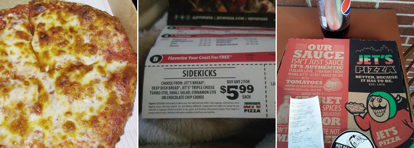 Jet's Pizza Menu