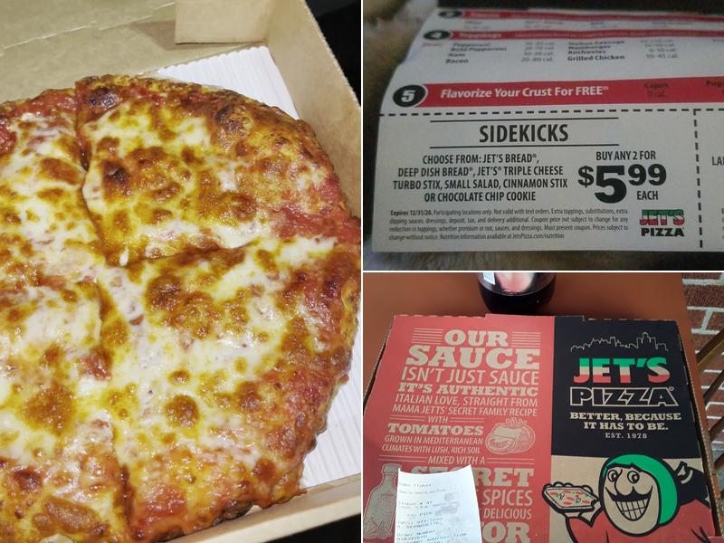 Jet's Pizza Menu