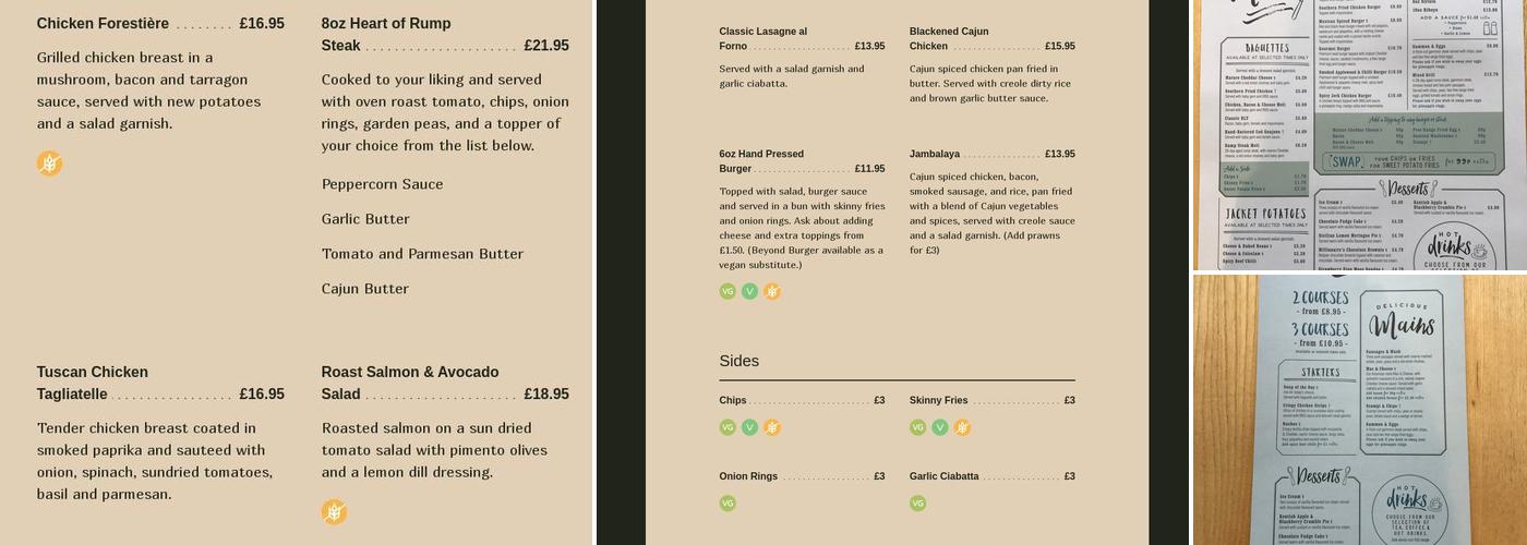 Old Black Horse Menu