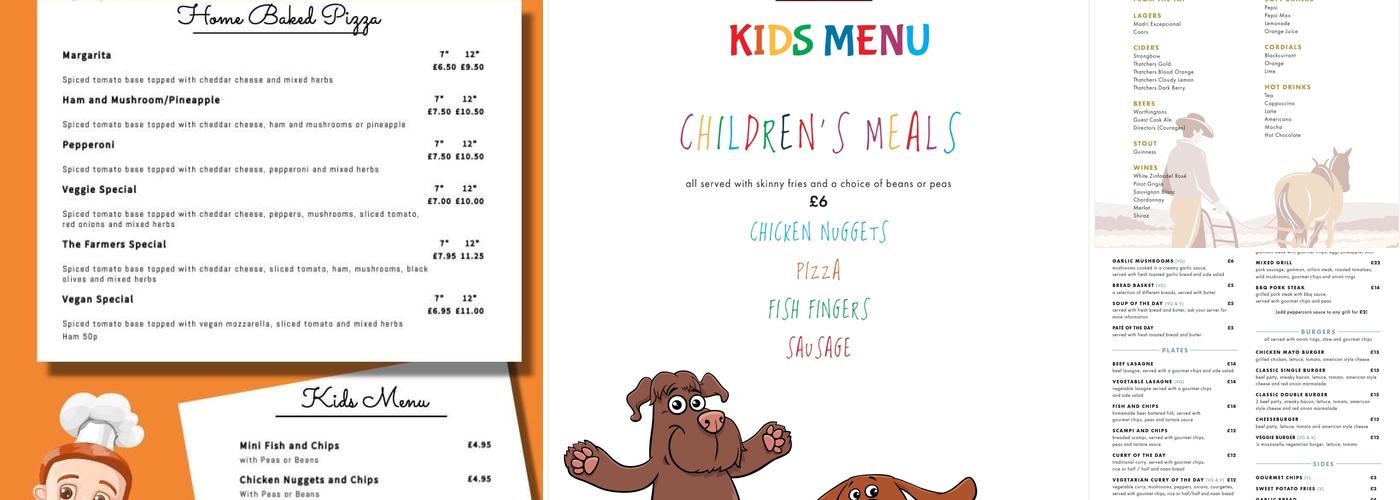The Farmers Arms Menu