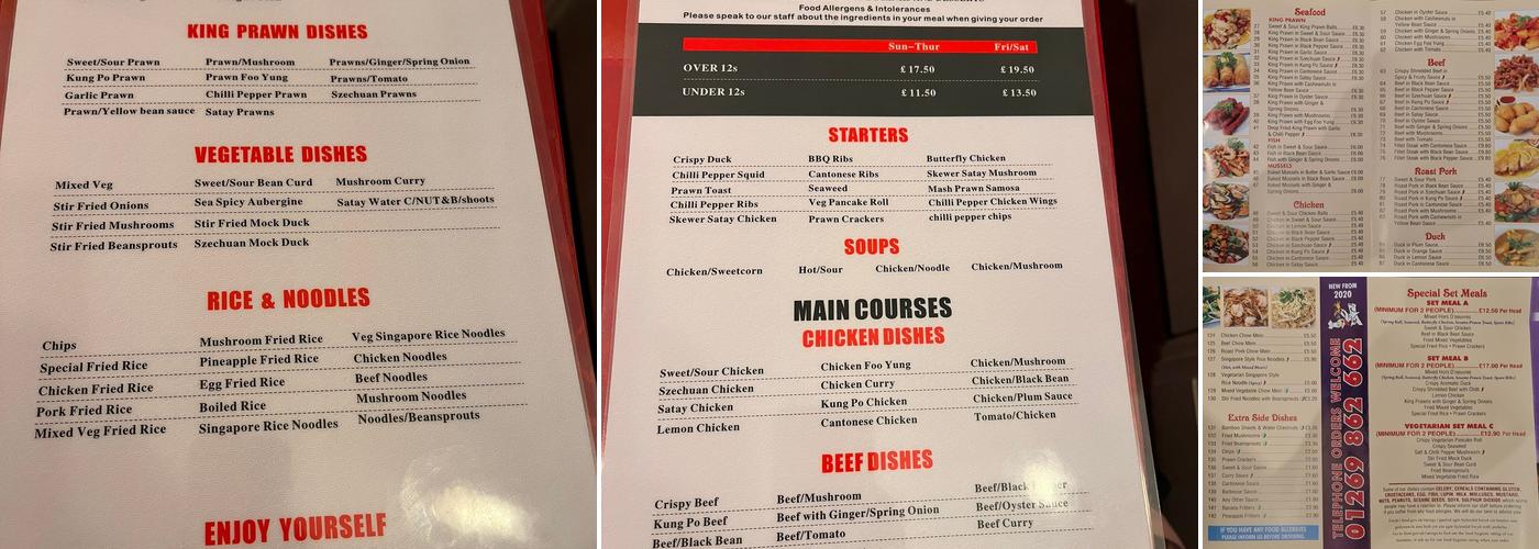 Eatzen Chinese Restaurant Menu