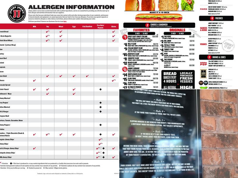 Jimmy John's Menu