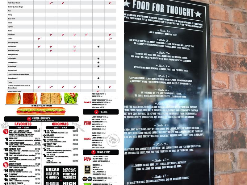 Jimmy John's Menu