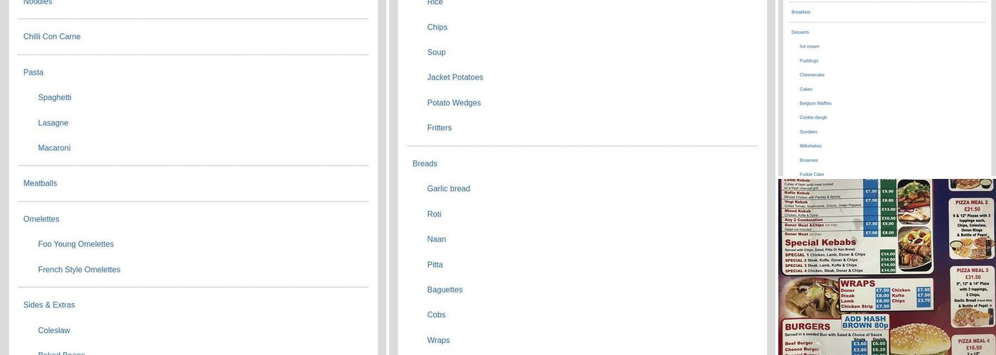 Star Pizza On South Street Ilkeston Menu