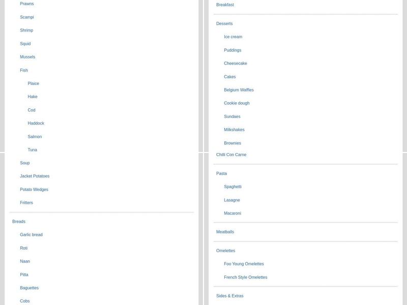 Radhuni Tandoori Menu