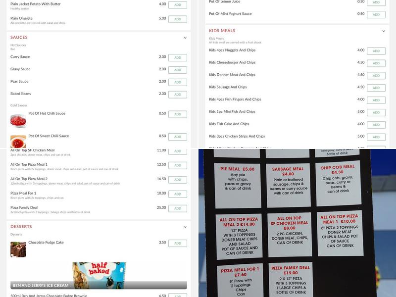 Elite Fish Bar Ilkeston Menu