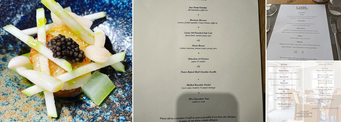 Craig Millar @ 16 West End Menu