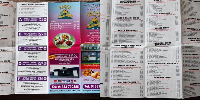 Wok & Spice Menu
