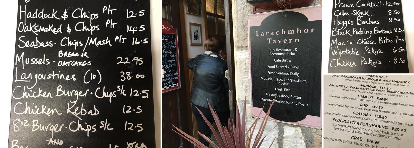 Chip Ahoy @ Larachmhor Menu