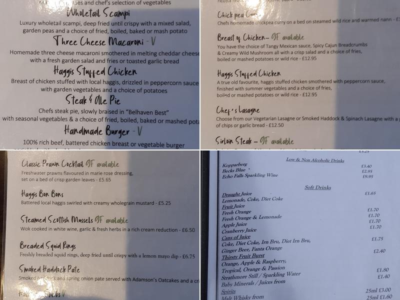 The Waterfront Menu