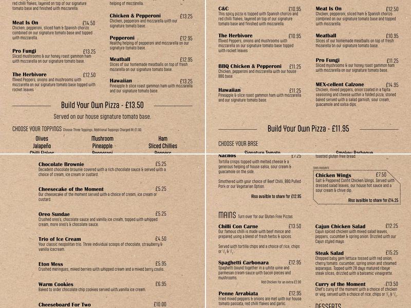 Base | Pizza - Pasta - Grill Menu