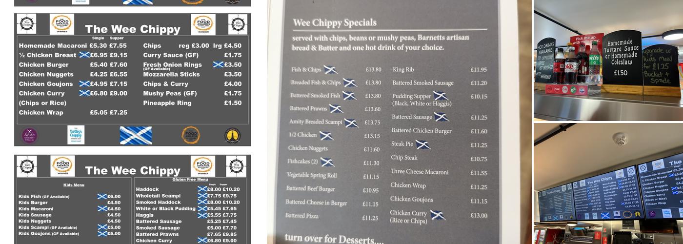 The Wee Chippy Menu