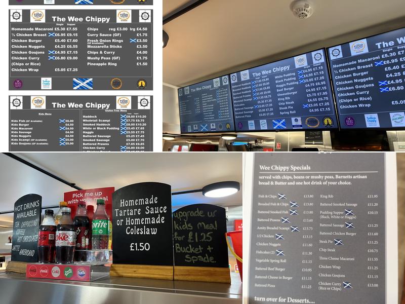 The Wee Chippy Menu