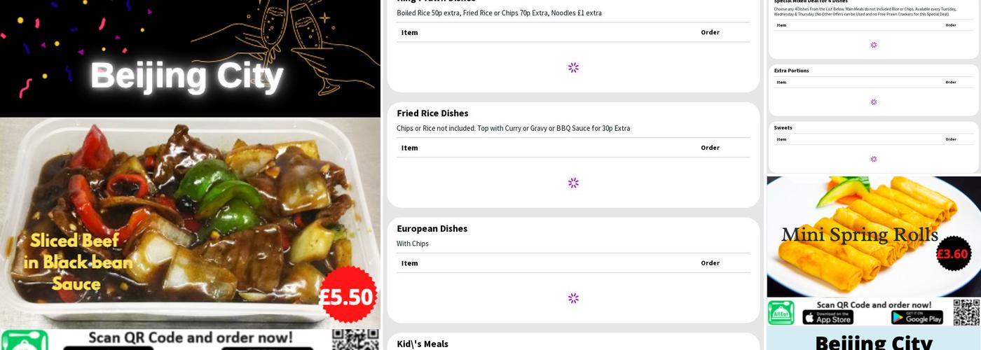 Beijing City Menu