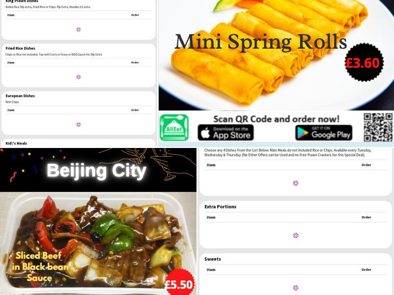 Beijing City Menu