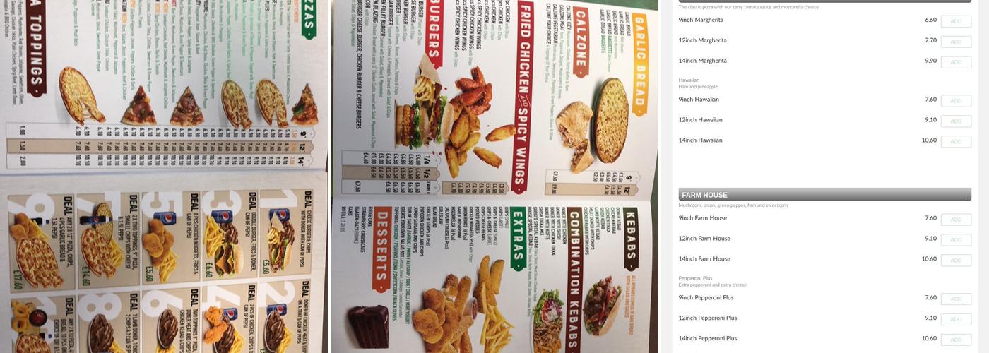 Gorsis pizza Menu