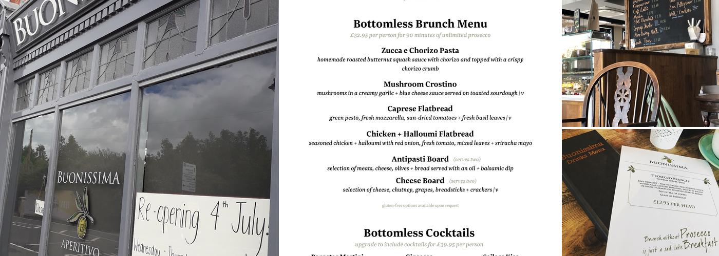 Buonissima Aperitivo Bar Menu