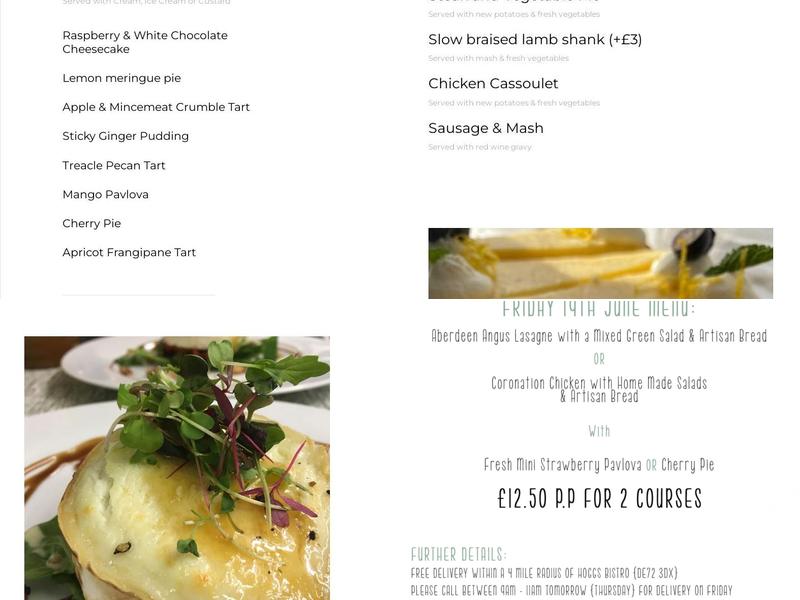 Hoggs Bistro Menu