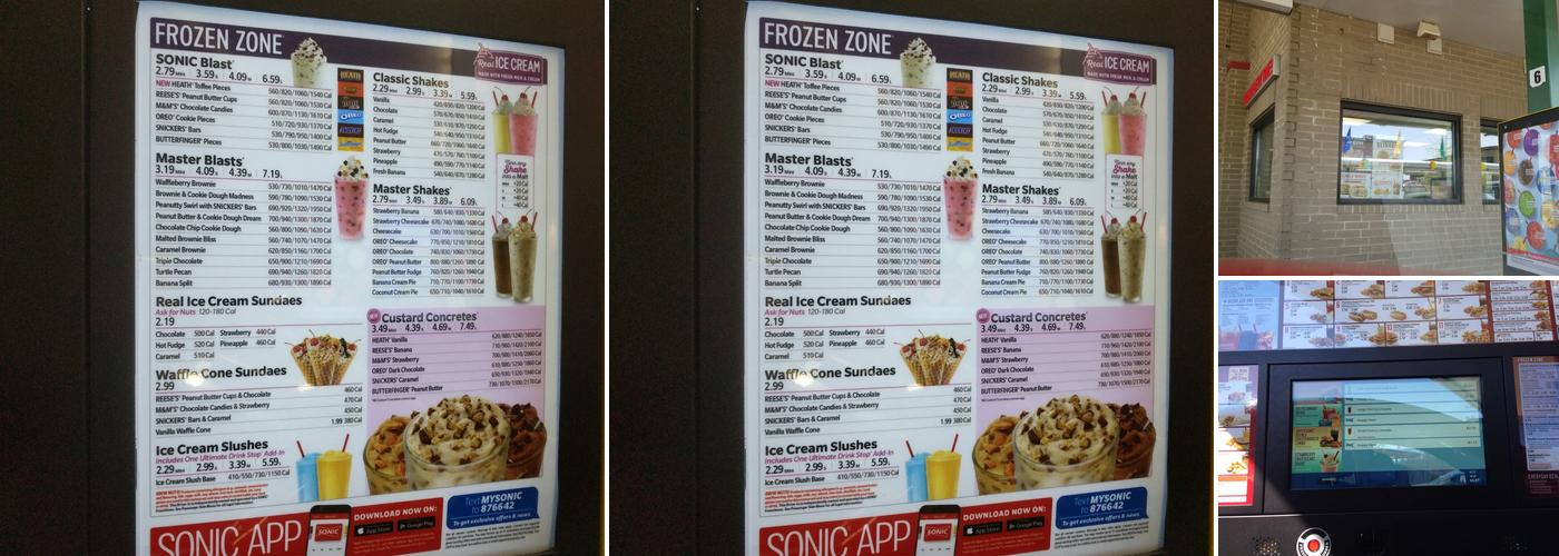 Sonic Drive-In Menu