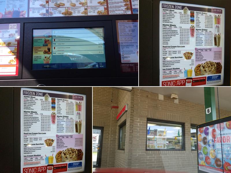 Sonic Drive-In Menu