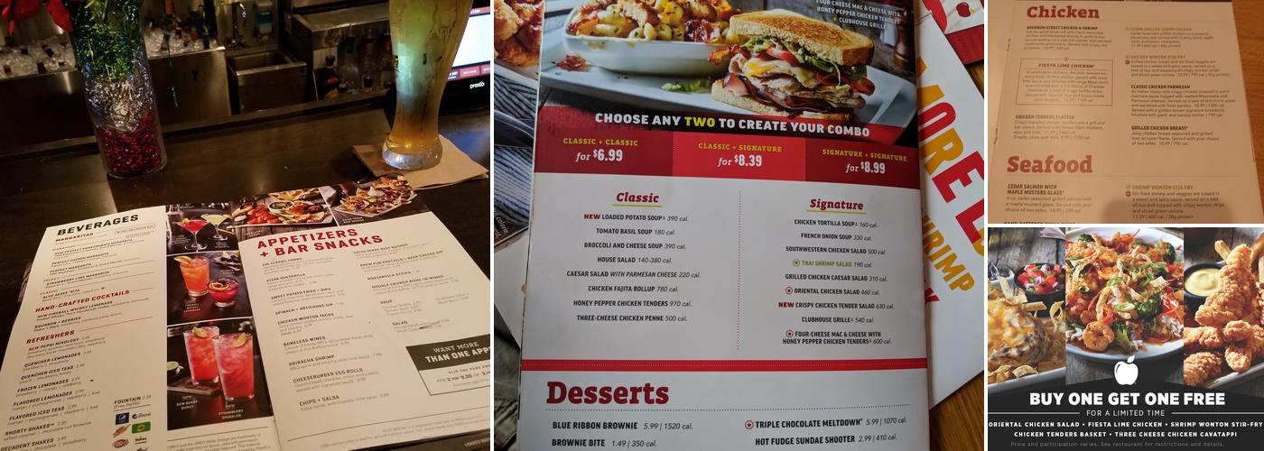Applebee's Grill + Bar Menu