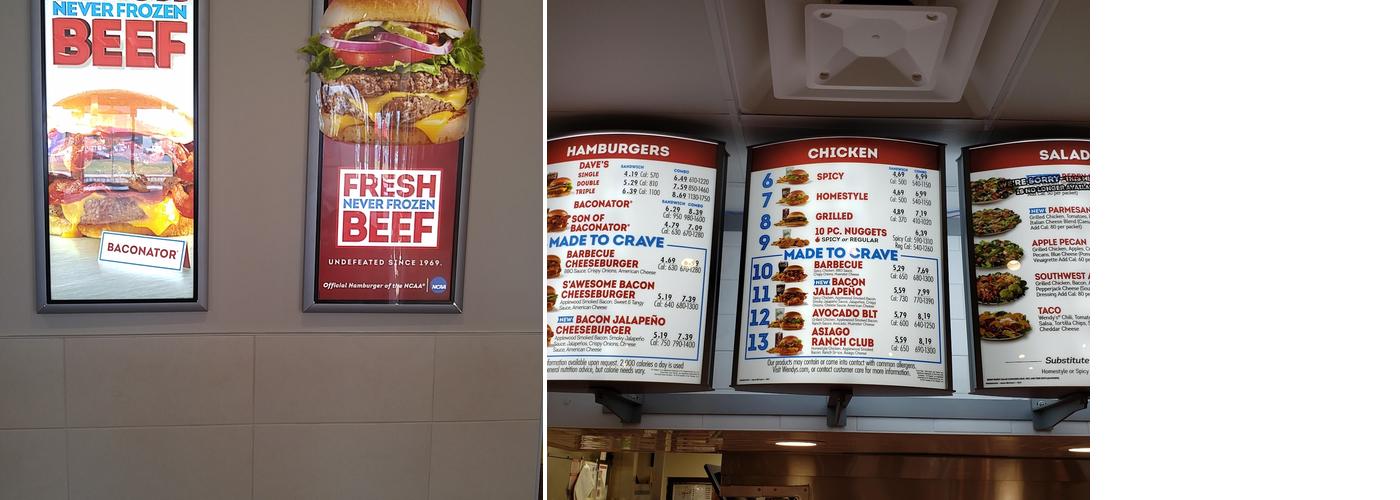 Wendy's Menu