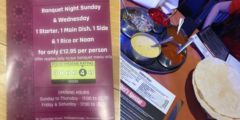 Akash Restaurant Menu