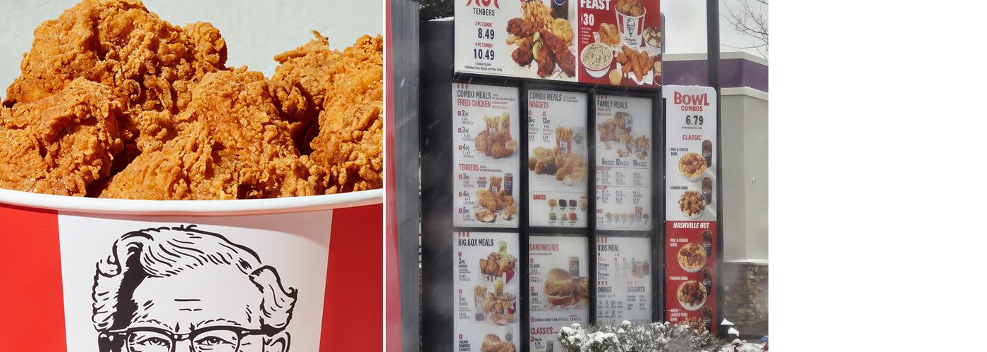 KFC Menu