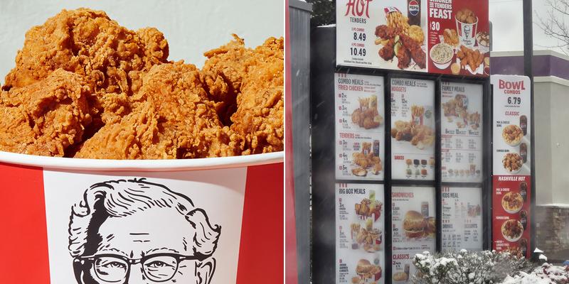 KFC Menu