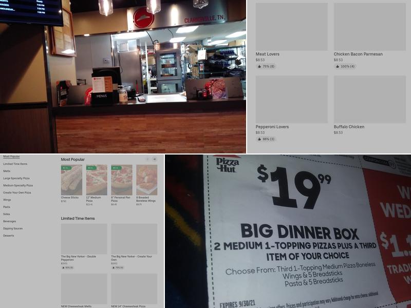 Pizza Hut Menu