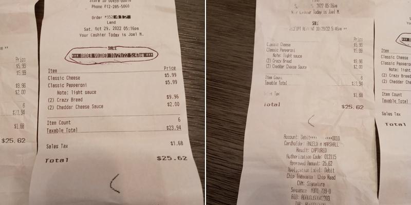 Little Caesars Pizza Menu