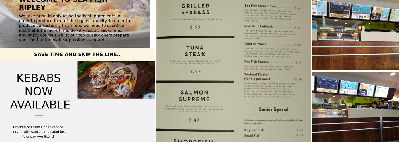Seafish Restaurant Menu