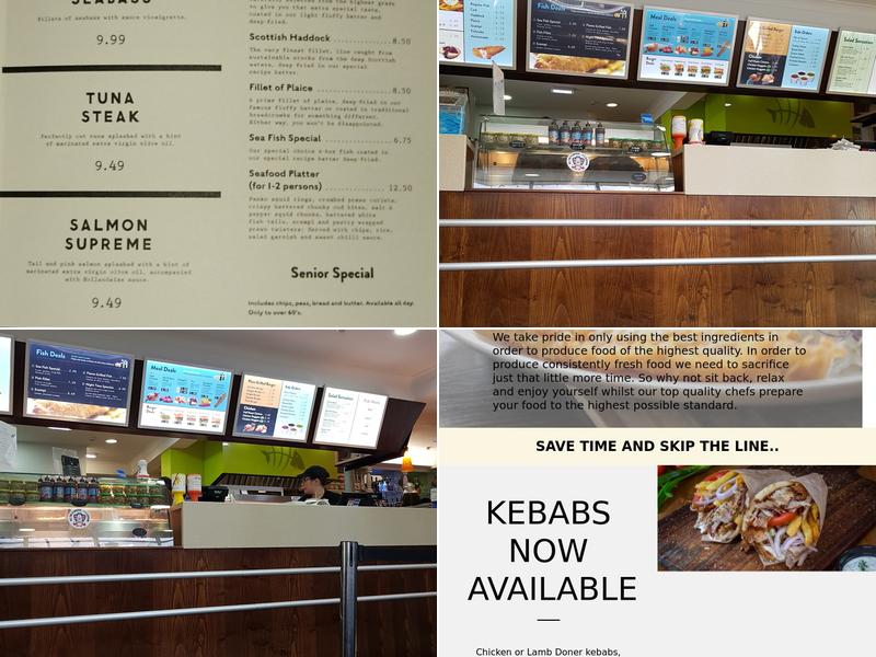 Seafish Restaurant Menu