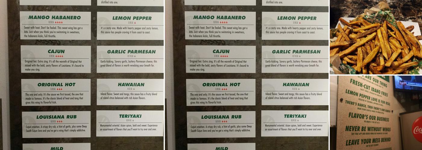 Wingstop Menu