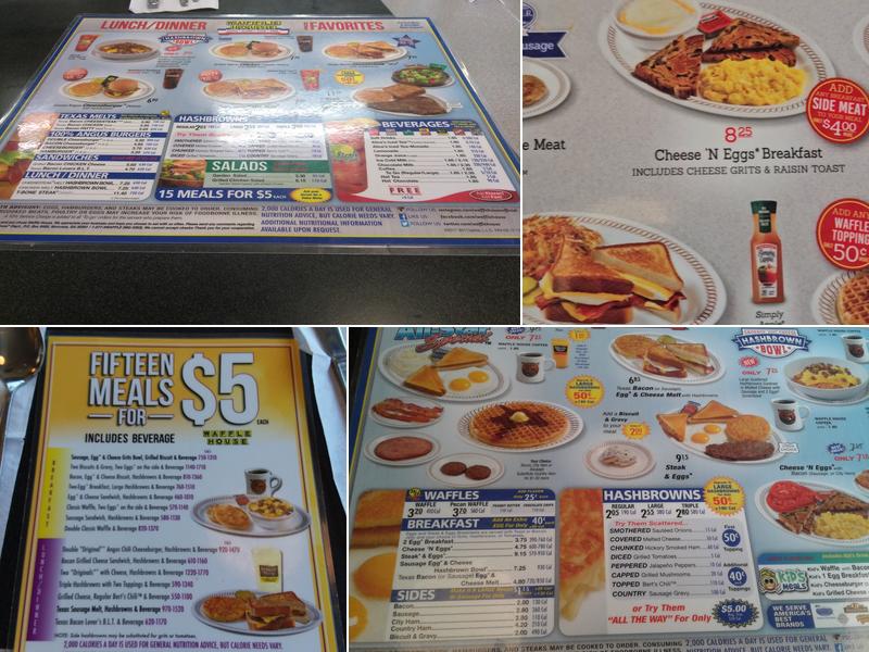 Waffle House Menu