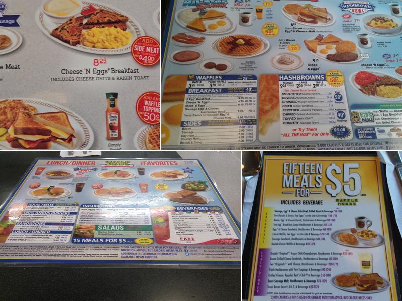 Waffle House Menu