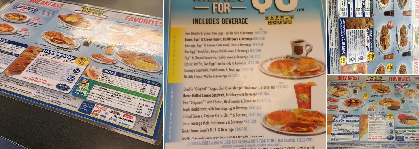 Waffle House Menu