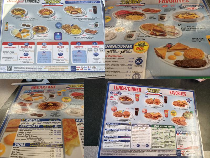 Waffle House Menu