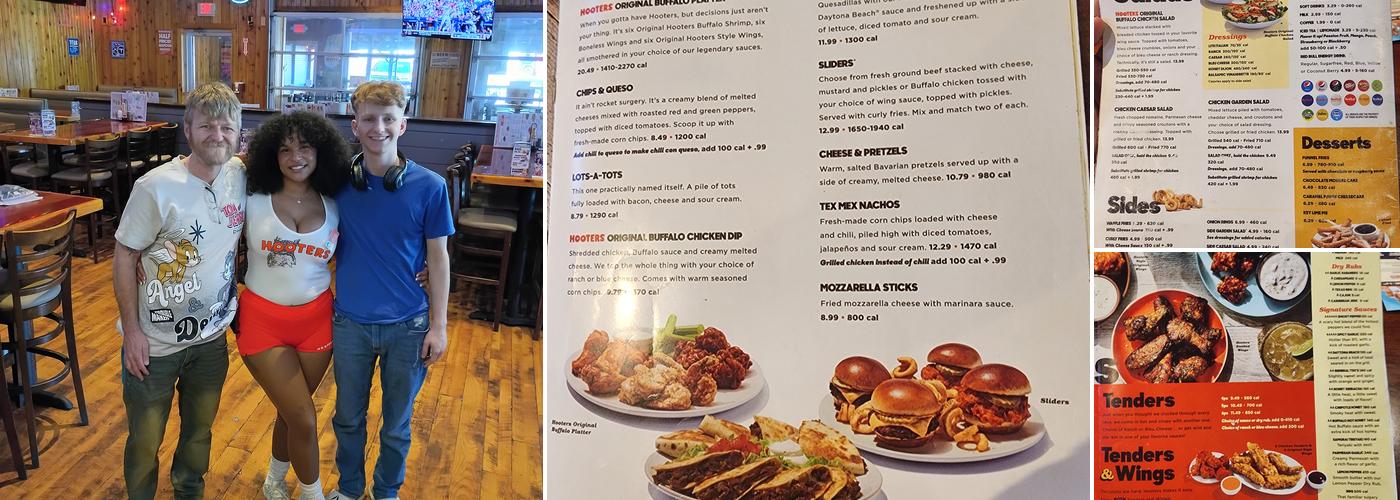 Hooters Menu