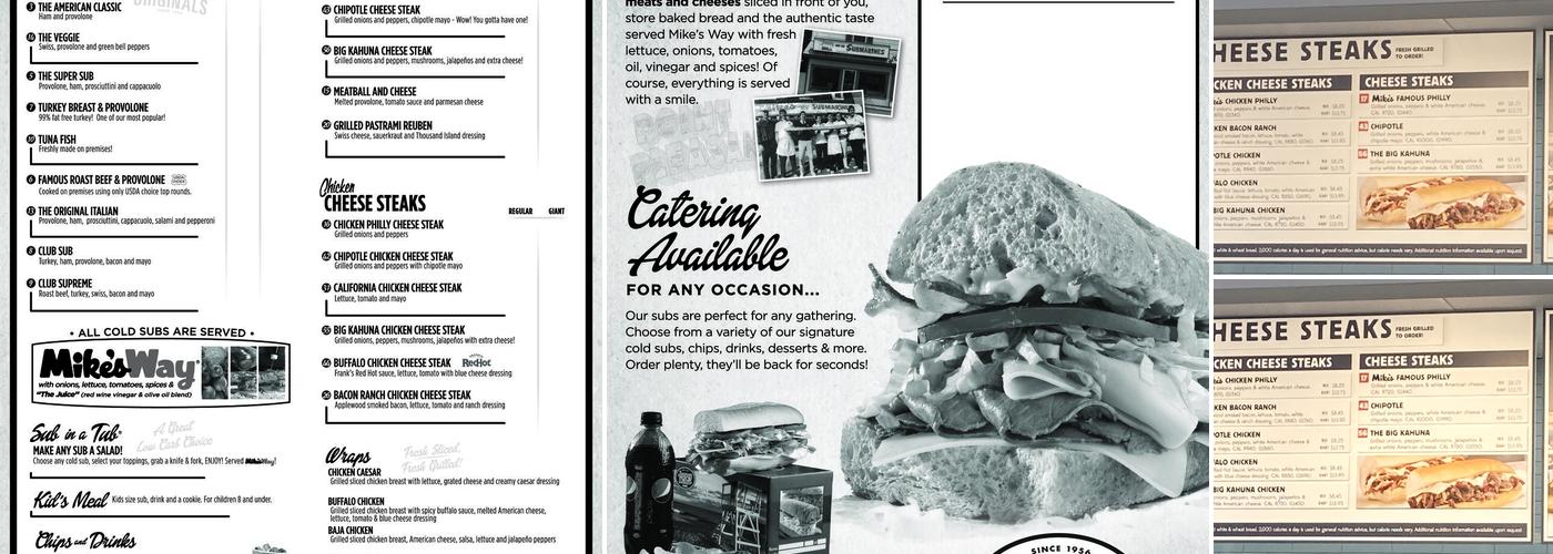 Jersey Mike's Subs Menu