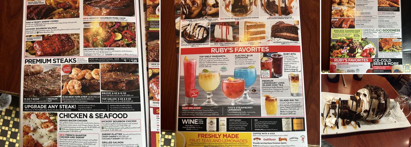 Ruby Tuesday Menu