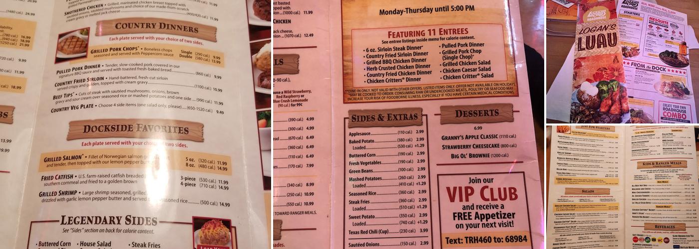 Texas Roadhouse Menu