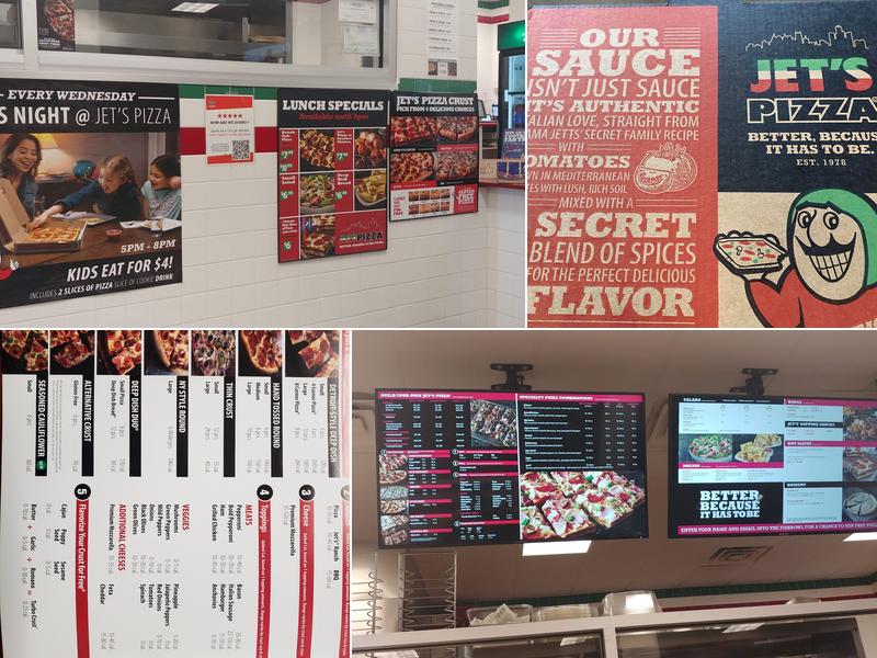 Jet's Pizza Menu